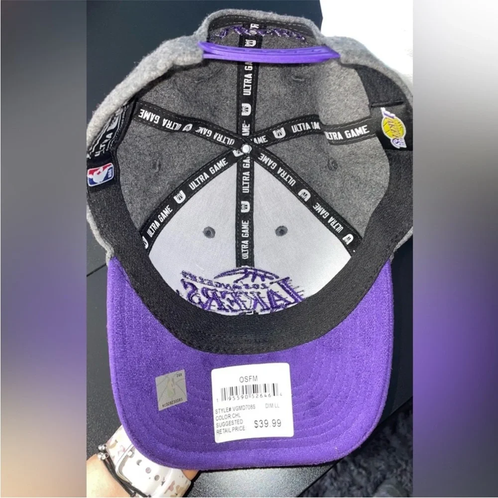 SOLDNWT NBA ultra game Los Angeles lakers cap - Picture 6 of 11